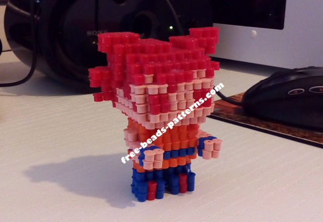 Goku Dragonball 3D Hama Beads Perler Artkal photos (3)