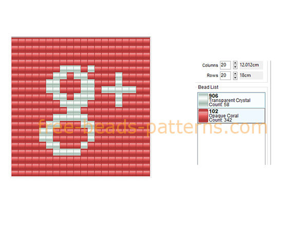 Google Plus logo free Hama Beads mini midi Pyssla iron beads pattern design