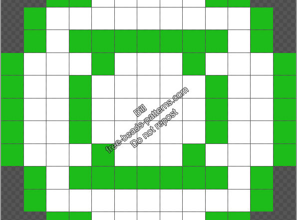 Green Lantern logo free DC Heroes pattern Perler Beads Hama Beads 13x13