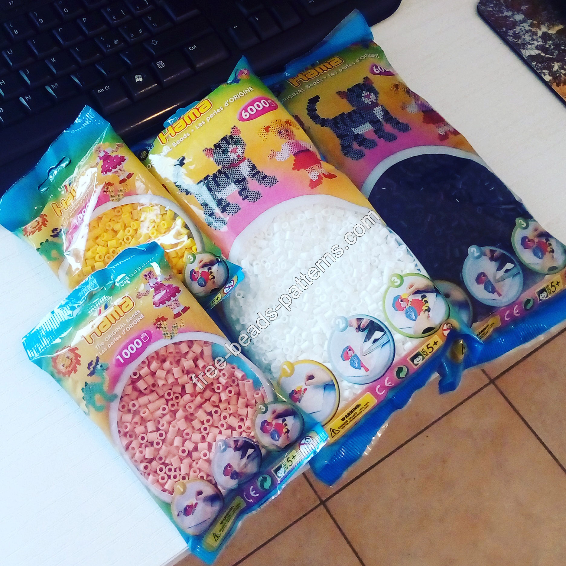 Hama Beads 6000 bags just arrived