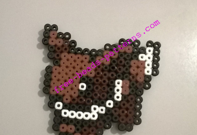 Hama Beads Pokemon Eevee magnet (2)