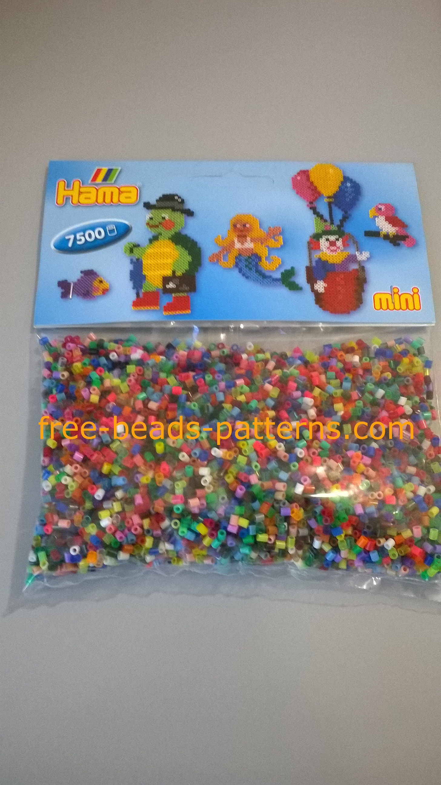 Hama Beads beads 7500 pieces color mix 48 mini 2, 5 mm supplies photos