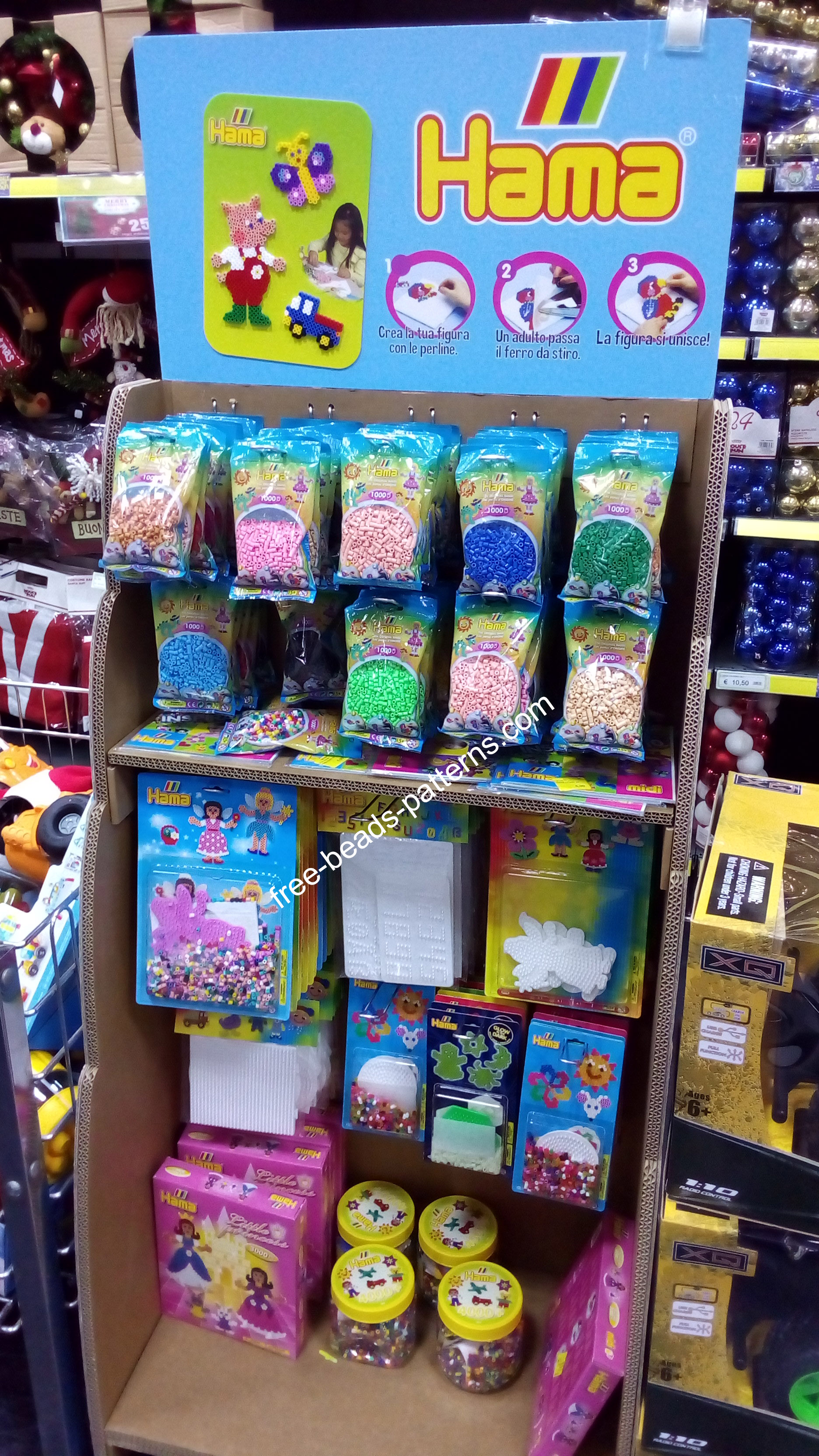 Hama Beads supplies in Toys Center in Italy