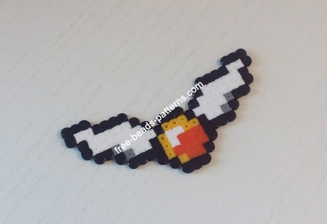 Harry Potter Golden Snitch Hama Beads Perler Artkal