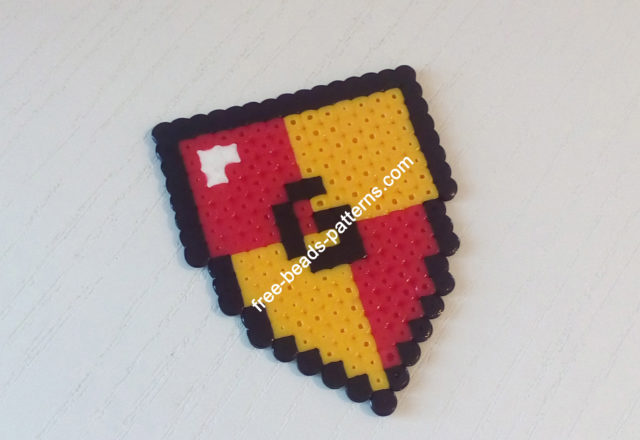 Harry Potter Gryffindor Hogwarts Houses Hama Beads Perler