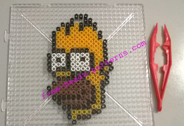 Homer SImpson beadsprite perler Hama magnet (1)