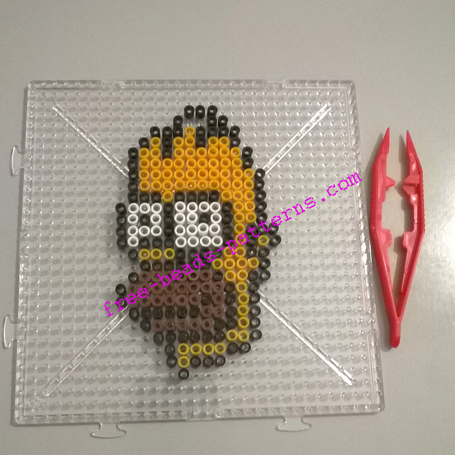 Homer SImpson beadsprite perler Hama magnet (1)