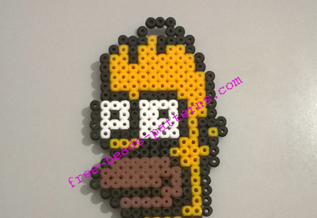 Homer SImpson beadsprite perler Hama magnet (2)