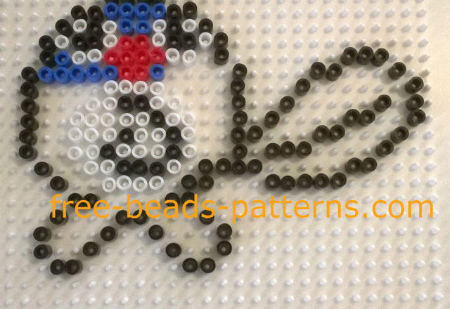 Ikea Pyssla 5mm perler beads Pokemon Poliwag work photos Author Bill (2)