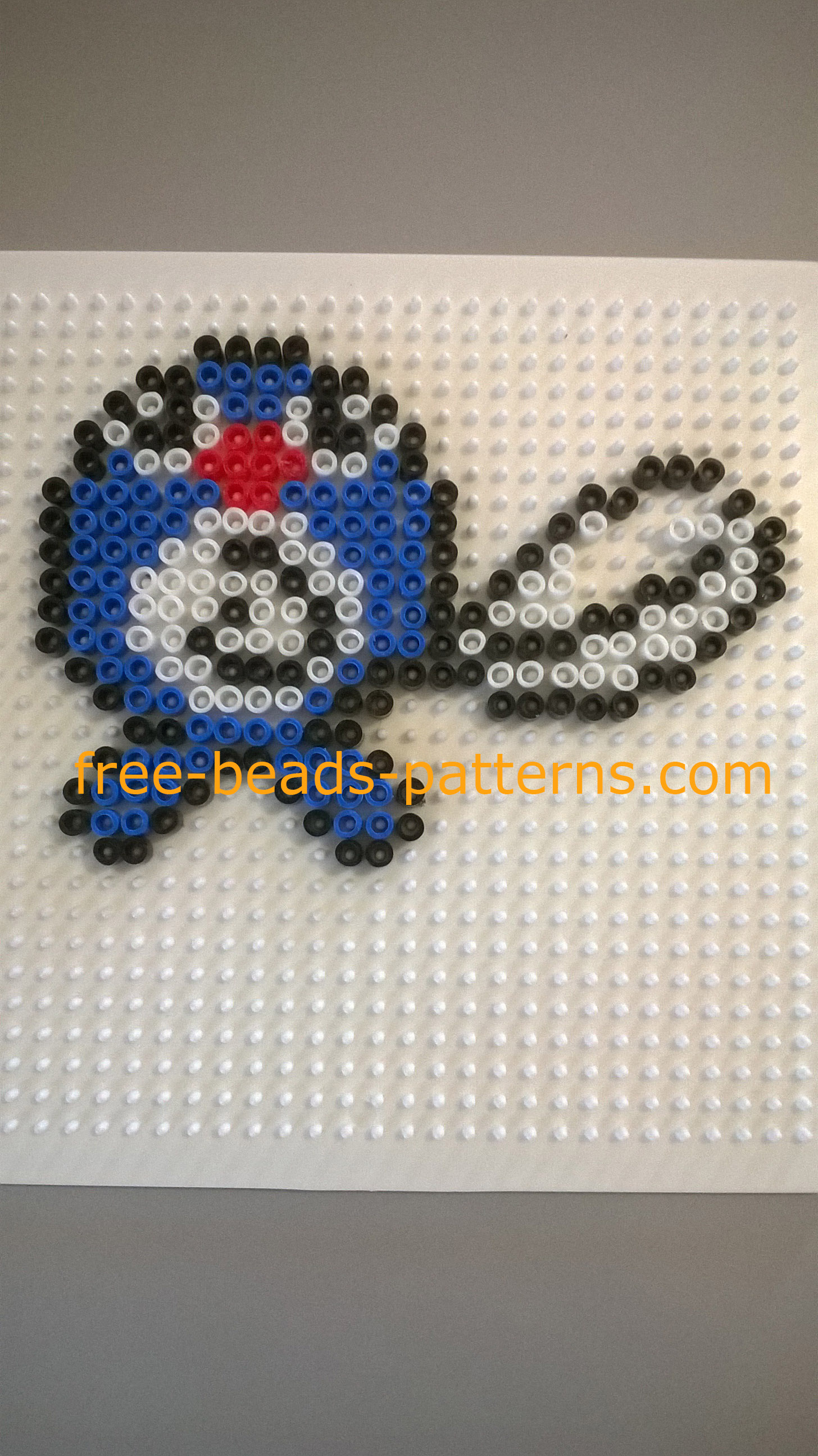 Ikea Pyssla 5mm perler beads Pokemon Poliwag work photos Author Bill (3)