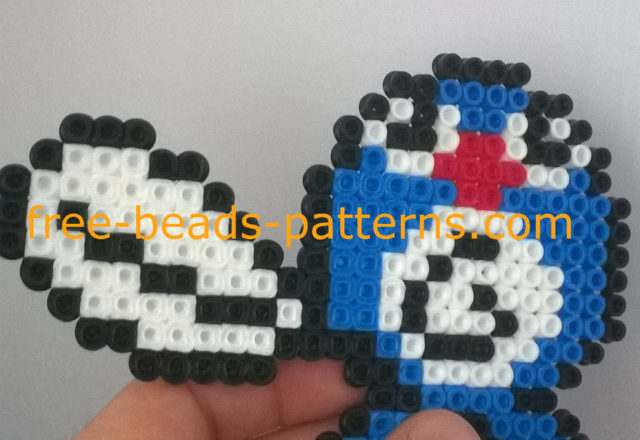 Ikea Pyssla 5mm perler beads Pokemon Poliwag work photos Author Bill (5)