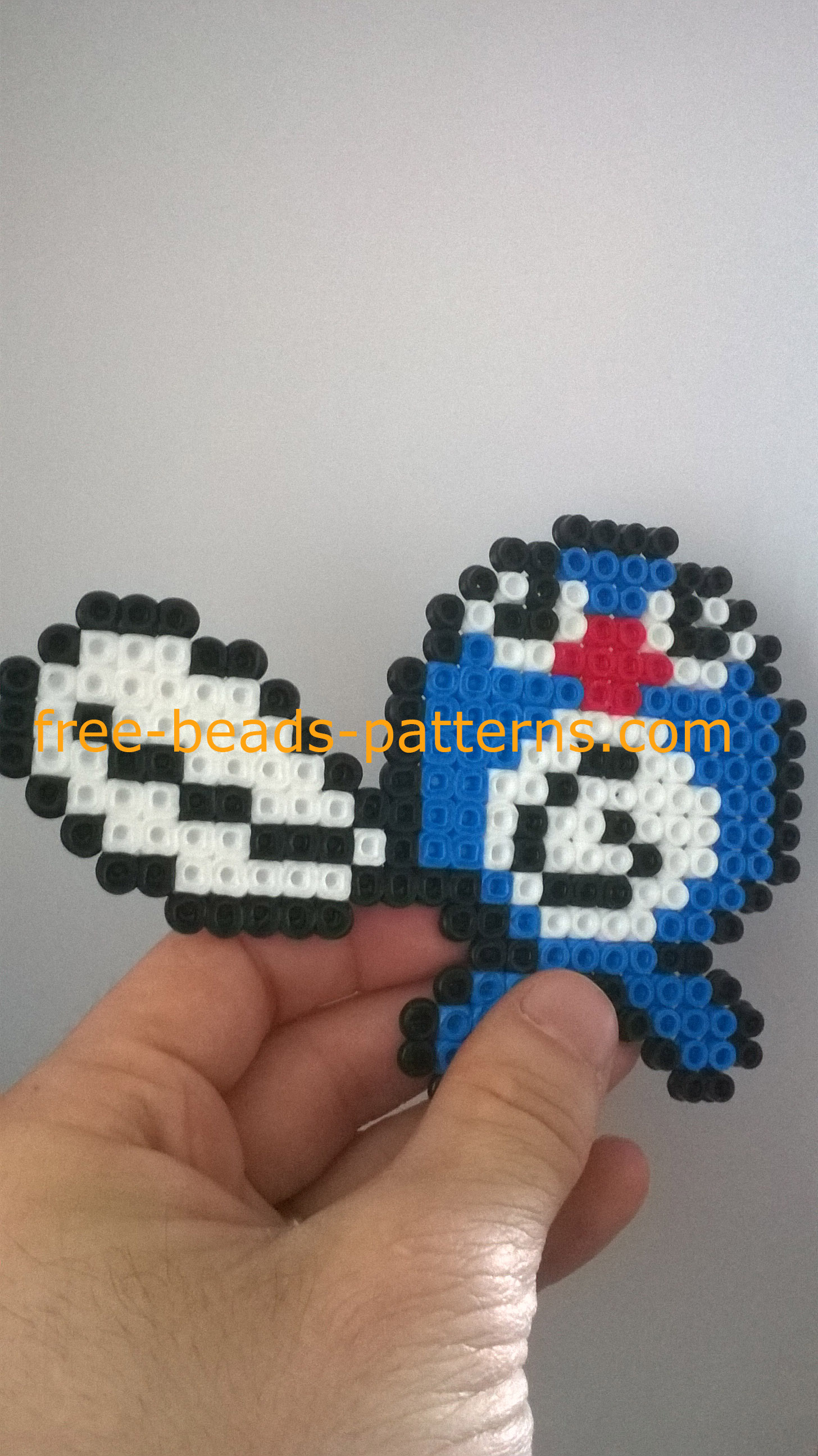 Ikea Pyssla 5mm perler beads Pokemon Poliwag work photos Author Bill (5)