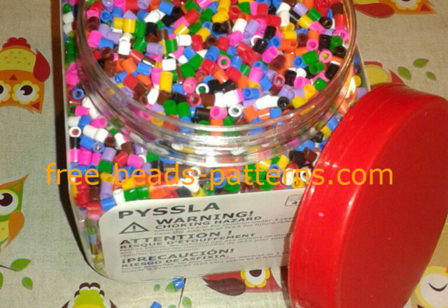 Ikea Pyssla beads perler beads fuse beads photos color mix (2)