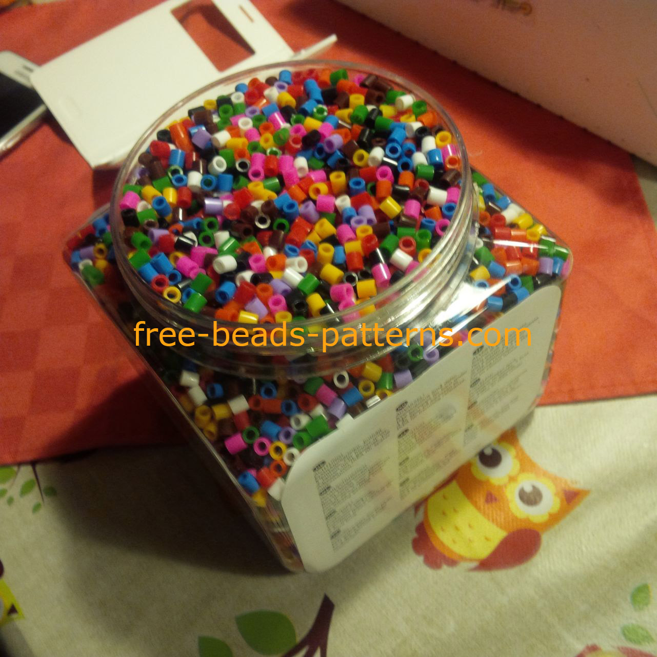 Ikea Pyssla perler fuse beads 5mm for children color mix photo