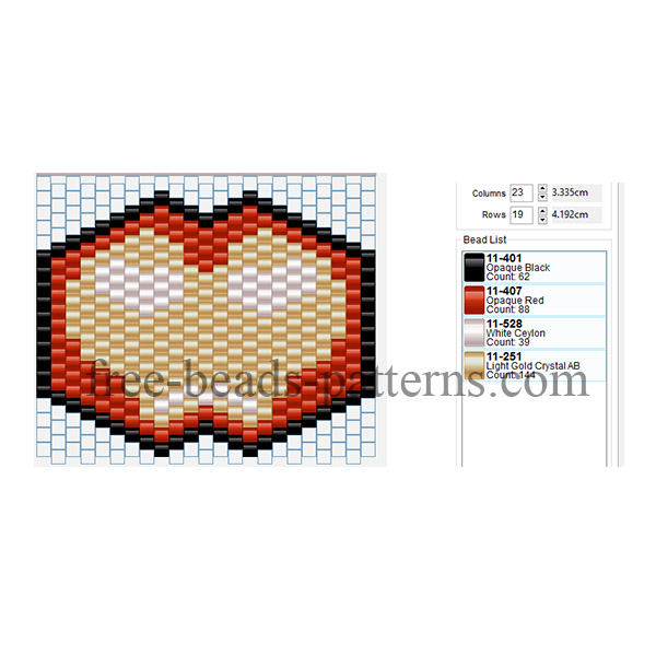 Ironman mask for children free perler beads fusion beads Pyssla pattern design