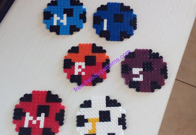 Italian soccer teams Hama Beads Artkal Perler work photos (2)