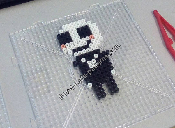 Jack and Sally Nightmare Before Christmas hama beads perler height 20 photos (1)