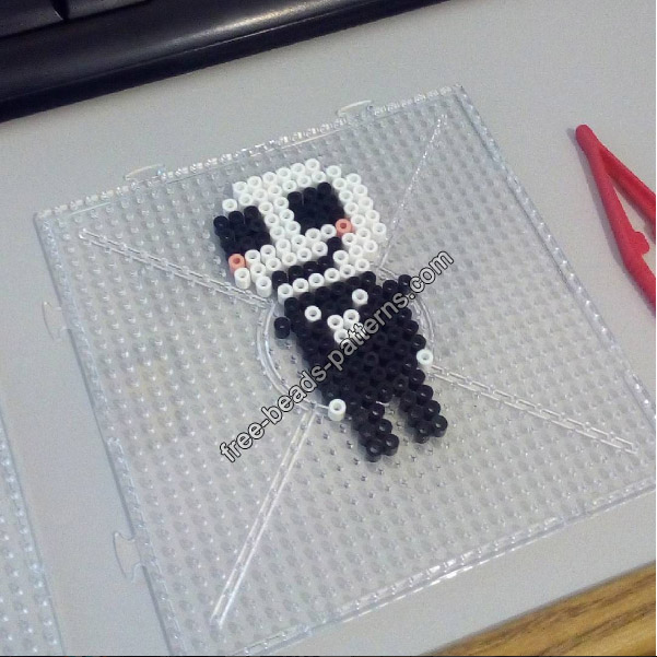 Jack and Sally Nightmare Before Christmas hama beads perler height 20 photos (1)