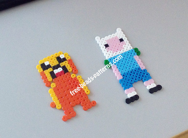 Jake and Finn Adventure Time perler beads work photos (4)