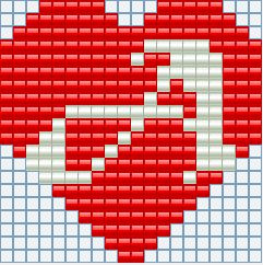 Keychains hearts with initials all letters free perler beads Hama Beads pattern (1)