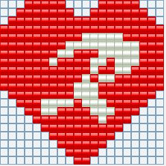 Keychains hearts with initials all letters free perler beads Hama Beads pattern (18)