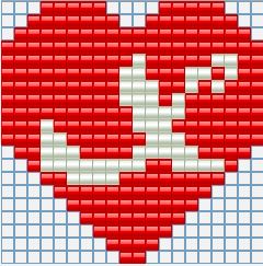 Keychains hearts with initials all letters free perler beads Hama Beads pattern (24)