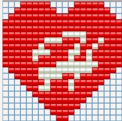 Keychains hearts with initials all letters free perler beads Hama Beads pattern (8)