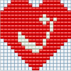 Keychains hearts with initials all letters free perler beads Hama Beads pattern (9)