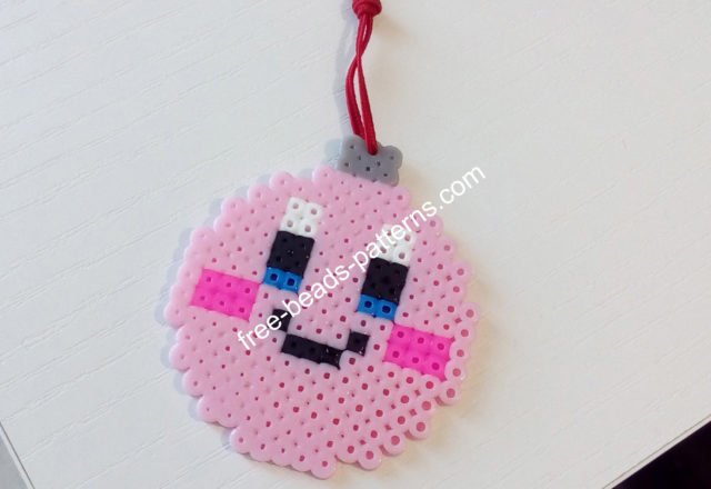 Kirby Christmas Ball Hama Beads Perler Pyssla