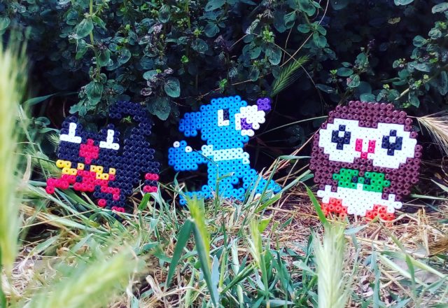 Litten Popplio and Rowlet perler hama works by Bill