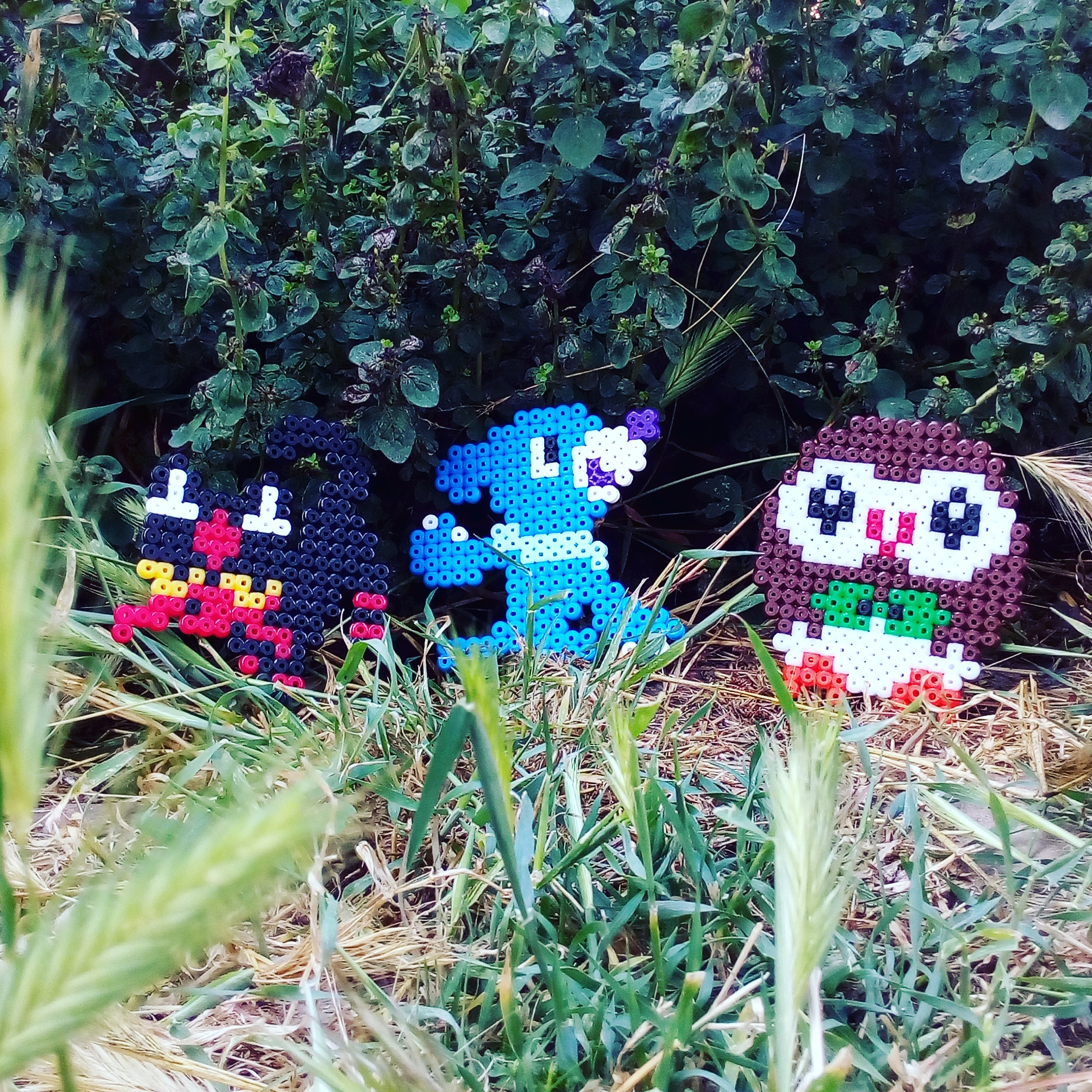 Litten Popplio and Rowlet perler hama works by Bill