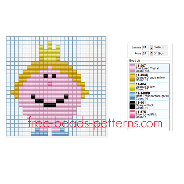 Little Miss Princess Mr_ Men free perler beads fuse beads pattern