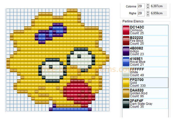 Maggie Simpson The Simpsons cartoon character baby toys idea perler beads Hama Beads Nabbi beads pattern