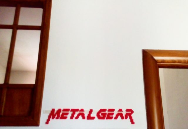 Metal Gear Solid 1 logo perler beads work photos Author Bill (2)