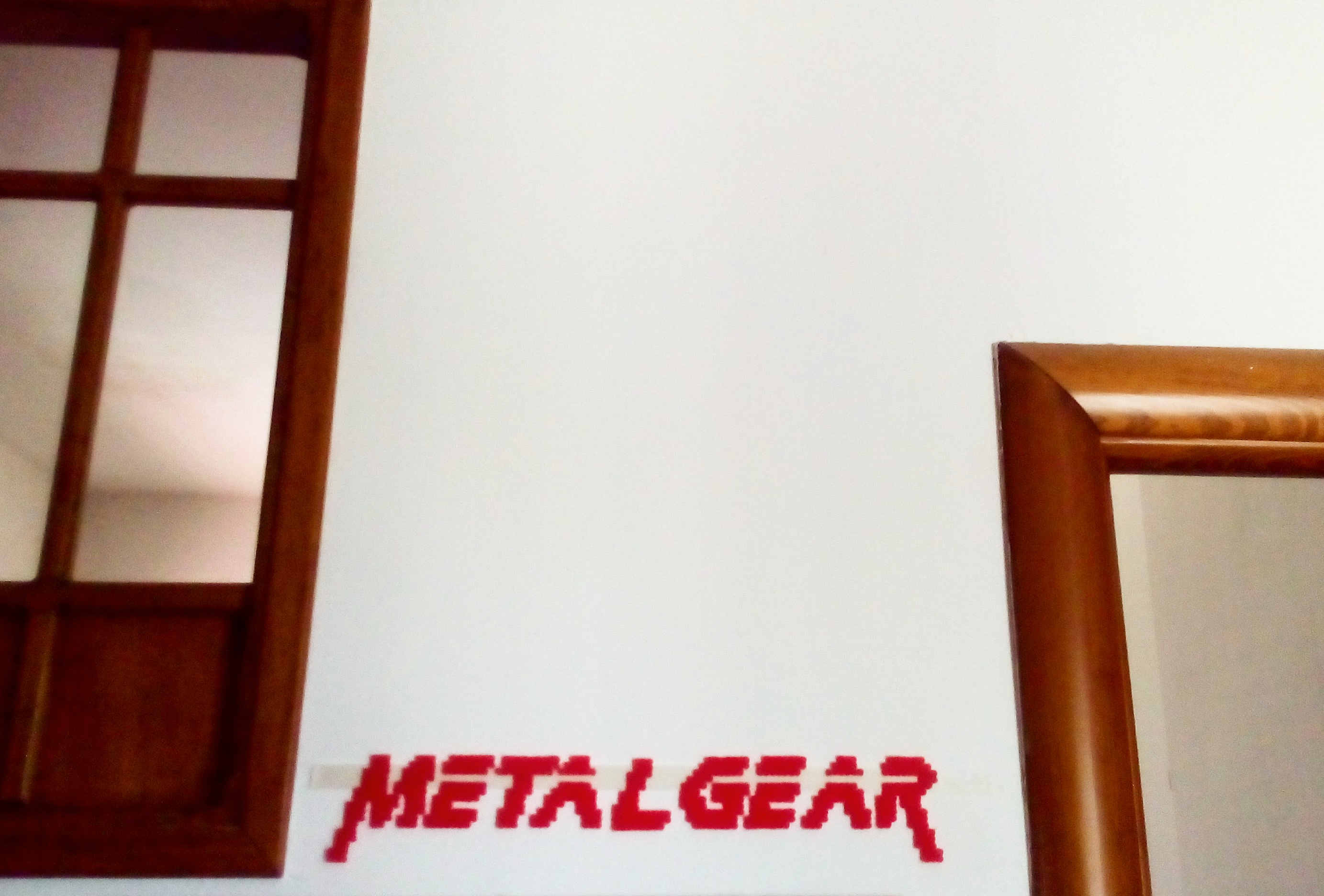 Metal Gear Solid 1 logo perler beads work photos Author Bill (2)