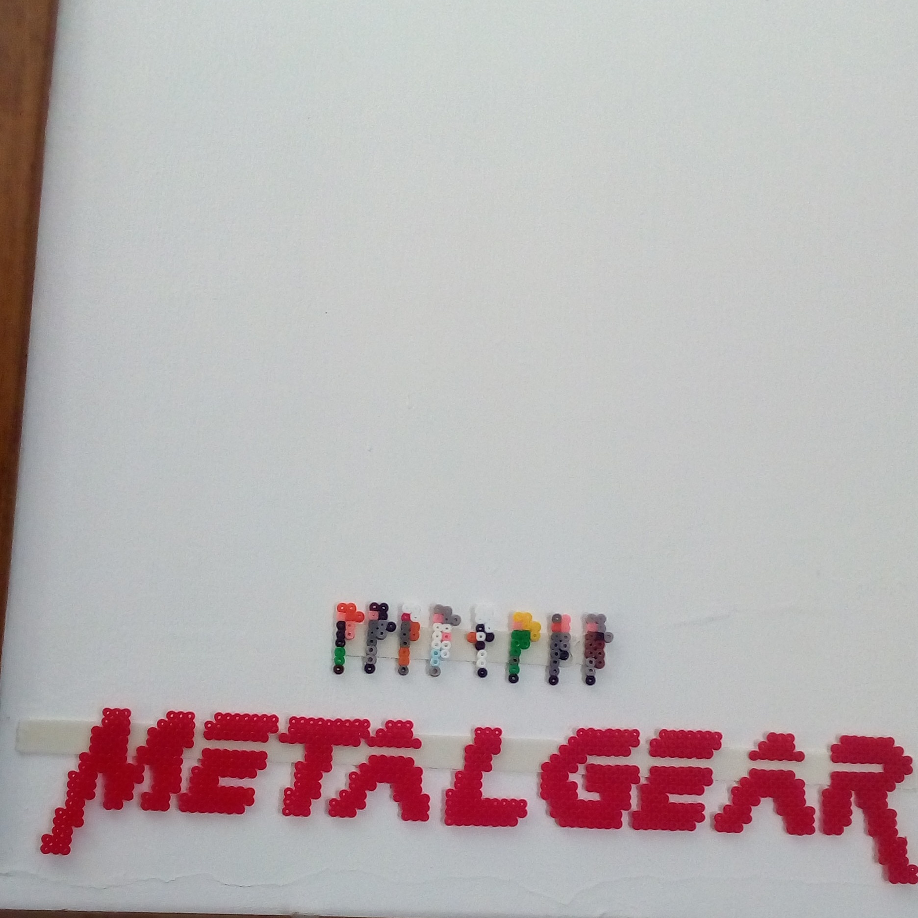 Metal Gear Solid 1 logo perler beads work photos Author Bill (3)