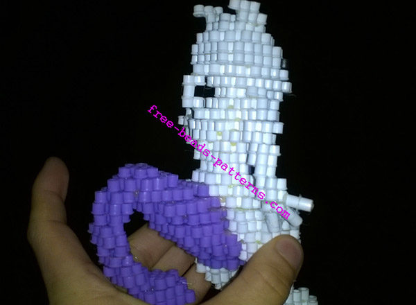 Mewtwo Pokemon 3D perler beads hama beads work photos (12)