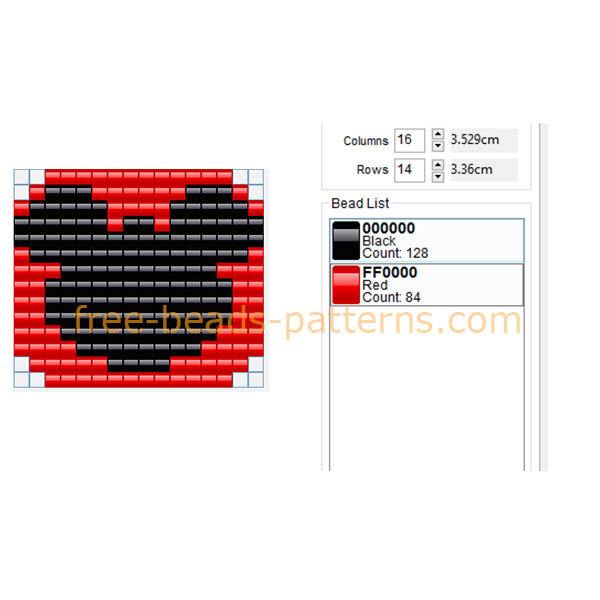 Mickey Mouse logo keychain idea free perler beads Hama Beads pattern