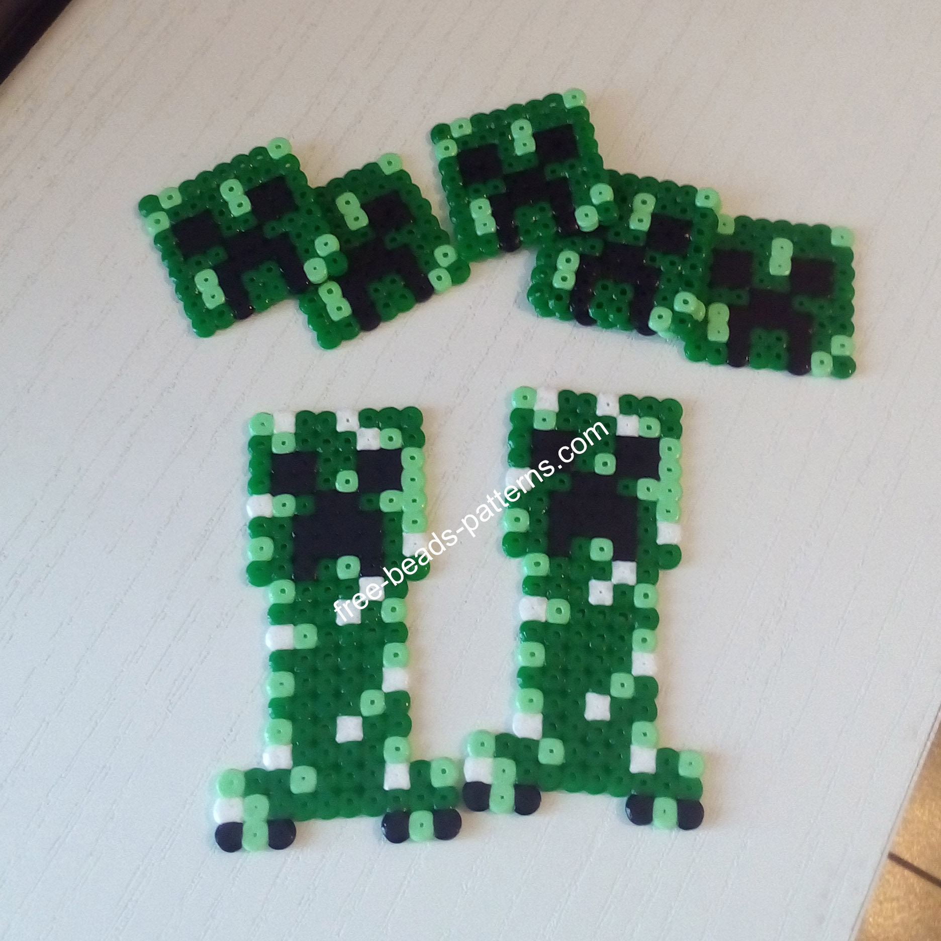 Minecraft Creeper hama beads perler artkal work photo
