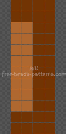 Minecraft Torch Hama Beads Perler Beads 4x20