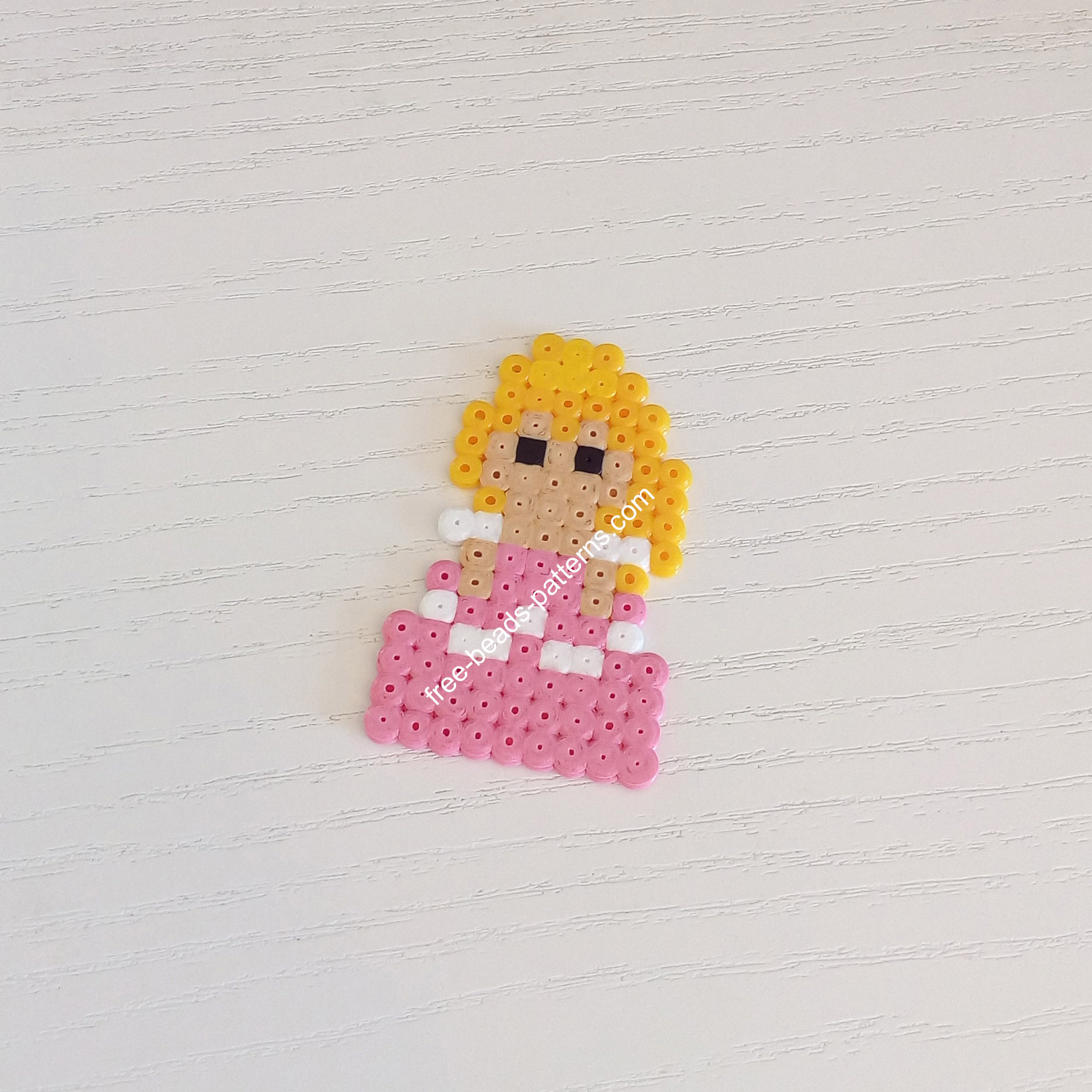 Mini Disney Princess Aurora Hama Beads Perler work photo