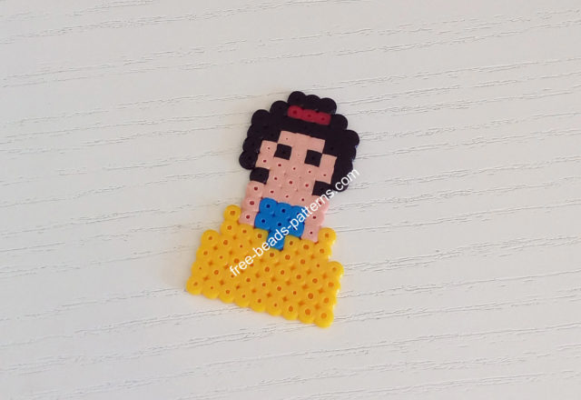 Mini Disney Princess Snow White Hama Beads Perler work photo
