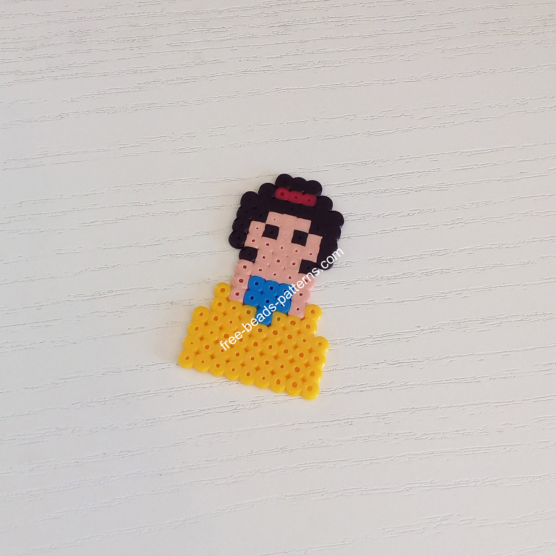 Mini Disney Princess Snow White Hama Beads Perler work photo