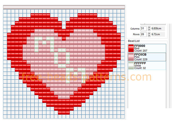 Mother’ s Day Hama Beads perler beads fuse beads pattern design i love you Mom