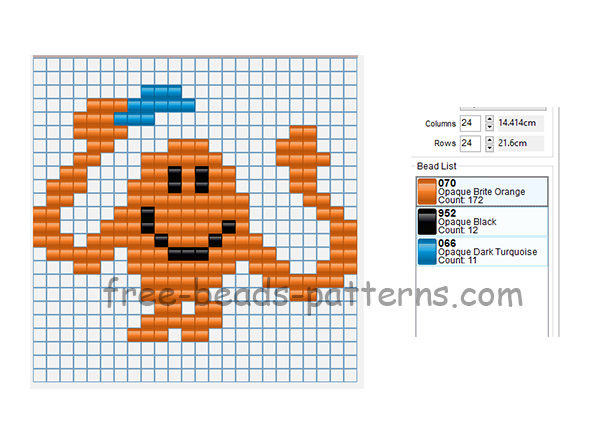 Mr_ Tickle Mr_ Men free perler beads pixel art beads pattern