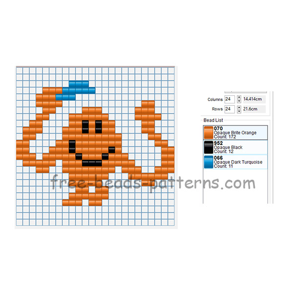 Mr_ Tickle Mr_ Men free perler beads pixel art beads pattern