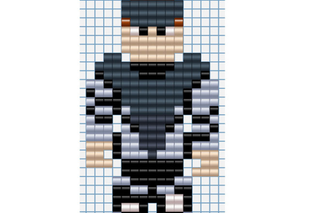 Naked Snake free perler beads Hama Beads Playbox design from Metal Gear Solid