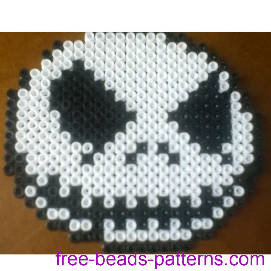 Nightmare Before Christmas Jack Skeletron free Pyssla perler beads work photo Author Bill