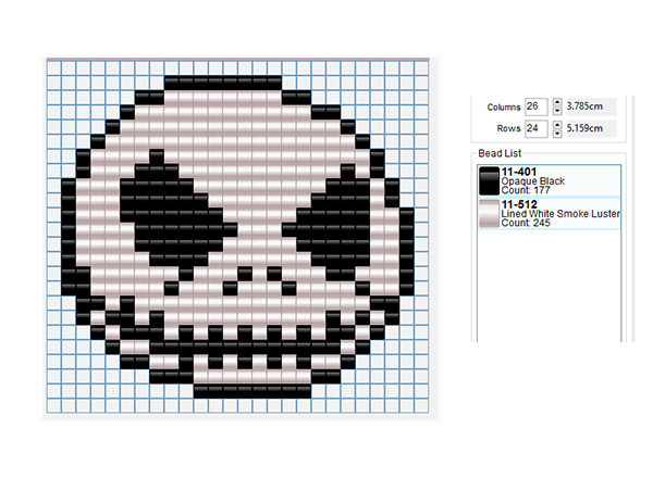 Nightmare Before Christmas Jack Skeletron free perler beads Pyssla pattern