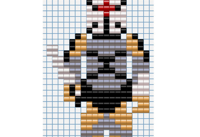 Ninja free perler beads Hama Beads Nabbi Beads pattern from Metal Gear Solid